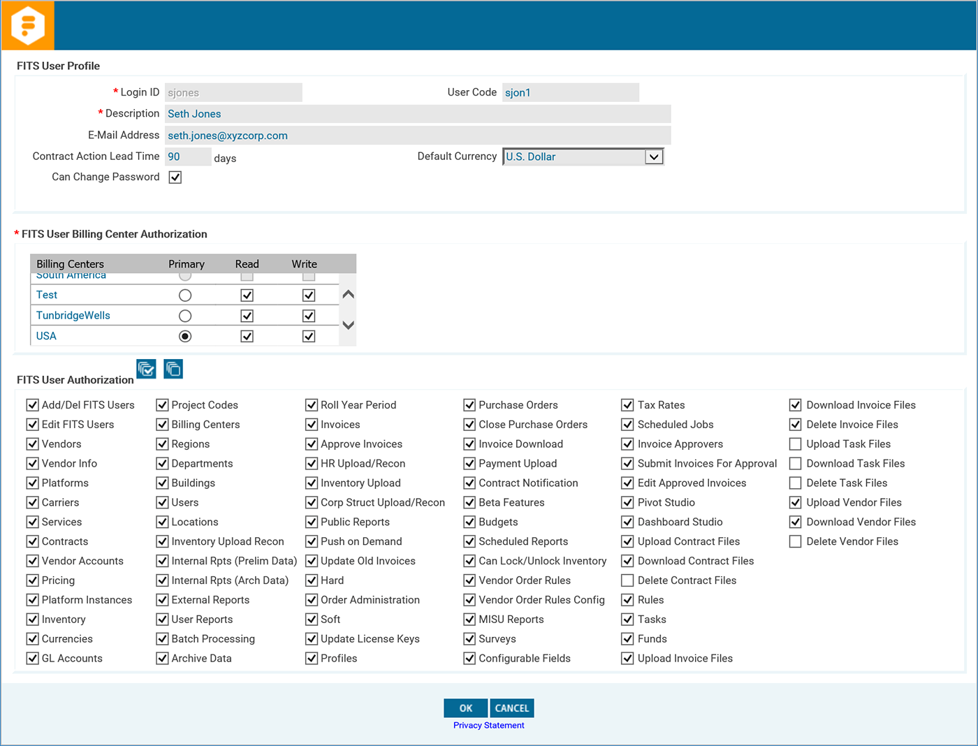 Document storage of your enterprise subscriptions TRG Screen