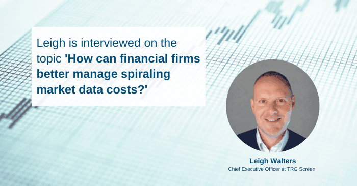 How can financial firms better manage spiraling market data costs
