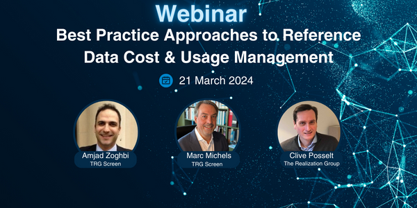 Webinar: Reference Data Cost & Usage Management - Save your Seat!