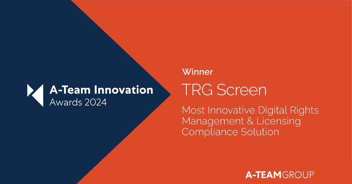 TRG Screen wins 'Most Innovative Digital Rights Management & Licensing Compliance Solution'